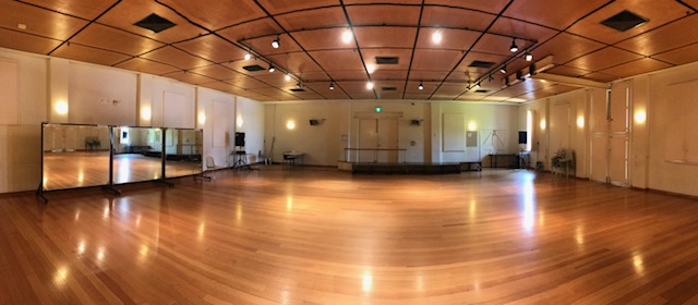 Interior view of an empty studio
