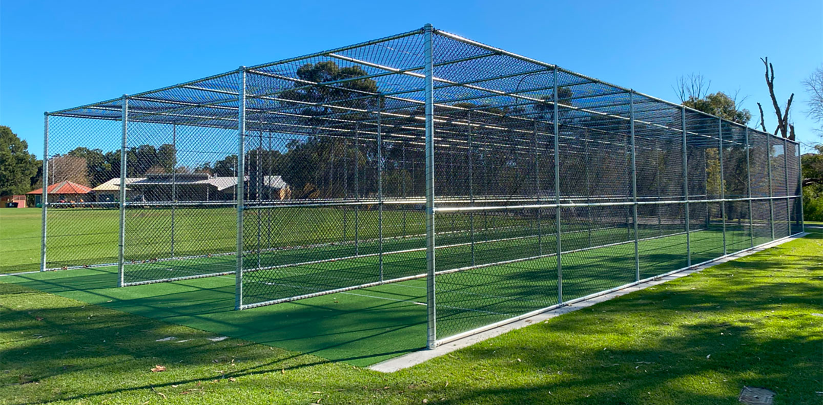 Cricket training pitch and nets at Ridgewood Park